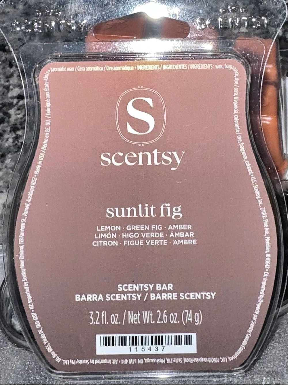 Scentsy Sunlit Fig Scentsy Bar Scented Wax Bar